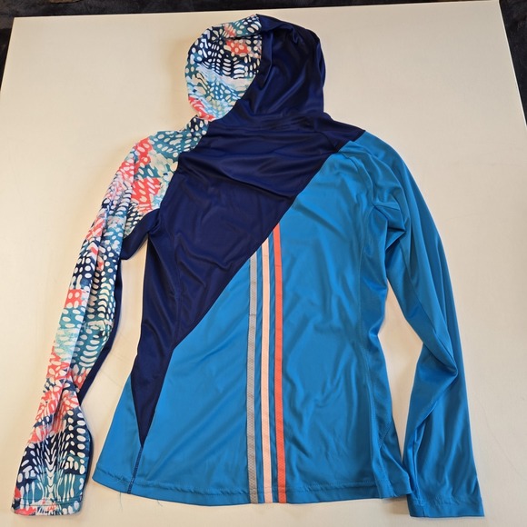 Adidas Running Climalite Hooded Running Shirt Women's Size Small - Picture 3 of 8